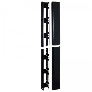 Кабельный органайзер вертикальный, 27U, для шкафов Business шириной 800 мм, металл, черный