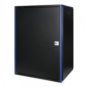 Шкаф 18U Datarex DR-610421 настенный 600х600 металлическая дверь, черный