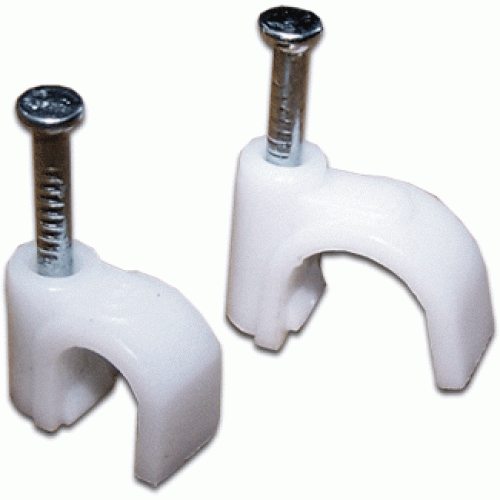 Клипса кабельная круглая, диаметр 4 мм, 100 шт., белая TWT-CLR-04 Клипса кабельная круглая, диаметр 4 мм, 100 шт., белая TWT-CLR-04