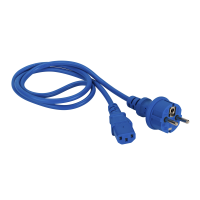 Шнур питания C13-Schuko прямая, 3х0.75, 220В, 10А, синий, 3 метра LAN-PP13/SH-3.0-BL