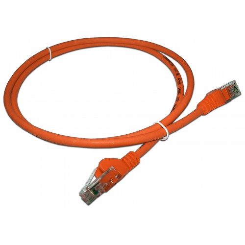 Патч-корд RJ45 UTP кат 5e шнур медный LANMASTER 1.0 м LSZH оранжевый LAN-PC45/U5E-1.0-OR