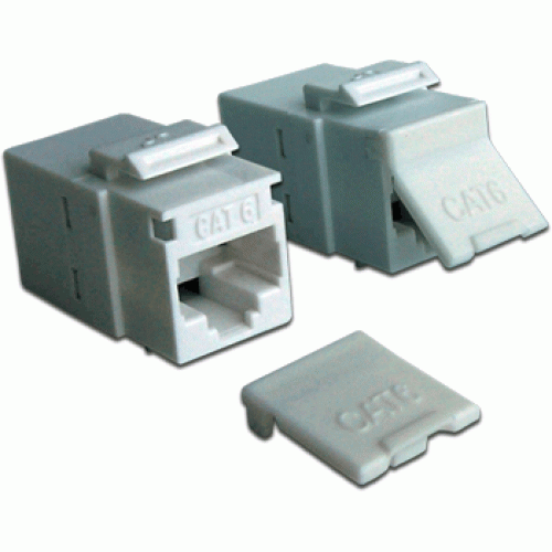 Повторитель портов RJ-45, неэкранированный, кат.6, формата Keystone, белый LAN-KCP45U6-WH