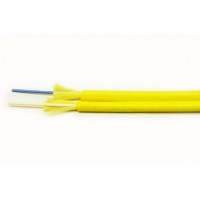 Кабель 2 волокна одномод внутренний, ZIP cord, LSZH, SM OS2, желтый