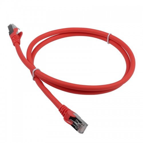 Патч-корд RJ45 кат 6A FTP шнур медный экранированный LANMASTER 0.5 м LSZH красный LAN-PC45/S6A-0.5-RD
