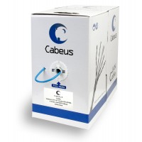 Cabeus UTP-4P-Cat.5e-SOLID-BL Кабель витая пара U/UTP кат5e 4 пары 4x2x0,50 синий 305м