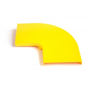 Крышка горизонтального поворота 90° оптического лотка 360 мм, желтая