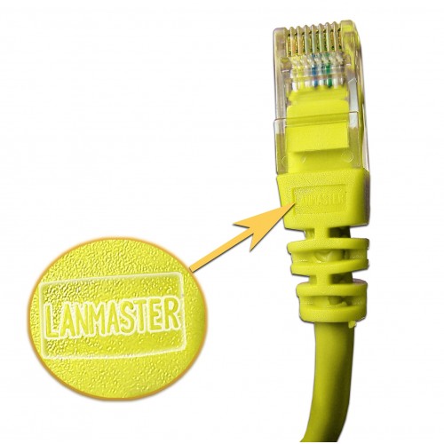 Патч-корд RJ45 UTP кат 5Е шнур медный LANMASTER 7.0 м желтый LAN-45-45-7.0-YL