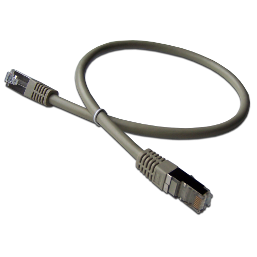 Патч-корд RJ45 кат 6 FTP шнур медный экранированный LANMASTER 1.0 м серый LAN6-S45-45-1.0-GY