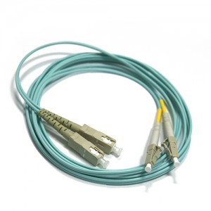 Патч-корд оптический дуплексный SC-LC многомод OM3 2м