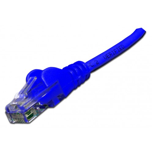 Патч-корд RJ45 UTP кат 6 шнур медный LANMASTER 1.0 м LSZH синий LAN-PC45/U6-1.0-BL