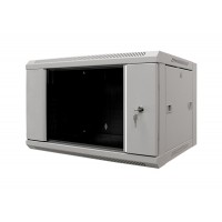 MDX-SH-9U60-60-GS-GY Шкаф 19" 9U настенный, 600x600, дверь стекло, серый
