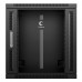 Cabeus SH-05F-18U60/35-BK Шкаф 8606c 18U телекоммуникационный настенный 19" 600x350x901mm (ШхГхВ) дверь стекло, цвет черный (RAL 9004) SH-05F-18U60/35-BK
