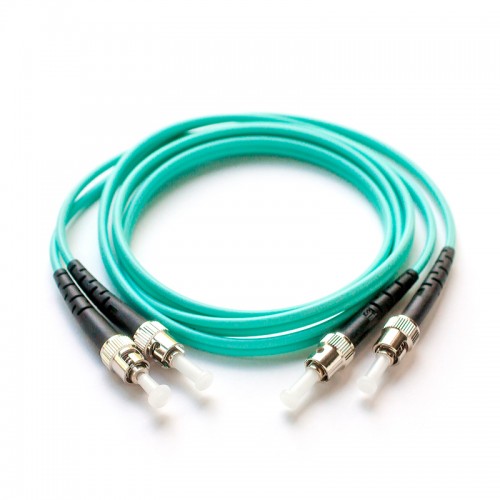 Патч-корд оптический дуплексный ST-ST многомод OM3 4м MDX-2ST-2ST/4-OM3 Патч-корд оптический дуплексный ST-ST многомод OM3 4м MDX-2ST-2ST/4-OM3