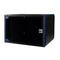 Шкаф 9U Datarex DR-600121 настенный 600х600 дверь стекло, черный