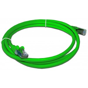 Патч-корд RJ45 кат 5e FTP шнур медный экранированный LANMASTER 10.0 м LSZH зеленый