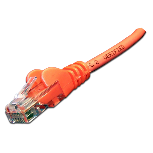 Патч-корд RJ45 UTP кат 6 шнур медный LANMASTER 10.0 м LSZH оранжевый LAN-PC45/U6-10-OR