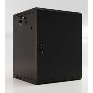 Шкаф напольный 19" 6U, 367x600х600мм, металлическая передняя дверь с замком, две боковые панели