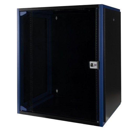 Шкаф 15U Datarex DR-600311 настенный 600х450 дверь стекло, черный DR-600311