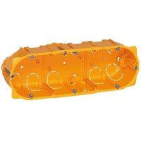 Коробка многоместная - Программа Batibox - для сухих перегородок - 3-местная - 6/8 модулей - глуб.40