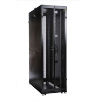 Шкаф ЦМО 19 " 33U телекоммуникационный напольный 600x1000 дверь перфорированная 2 шт., цвет чёрный