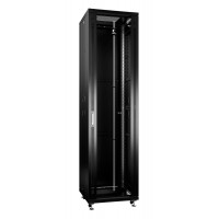 Cabeus Шкаф 19" 47U напольный телекоммуникационный 600x600 черный, разборный, дверь стекло
