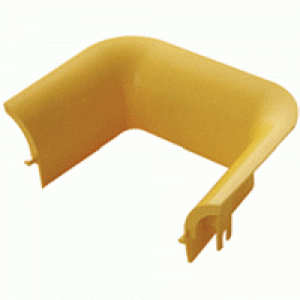 Торцевая накладка оптического лотка 120 мм, желтая