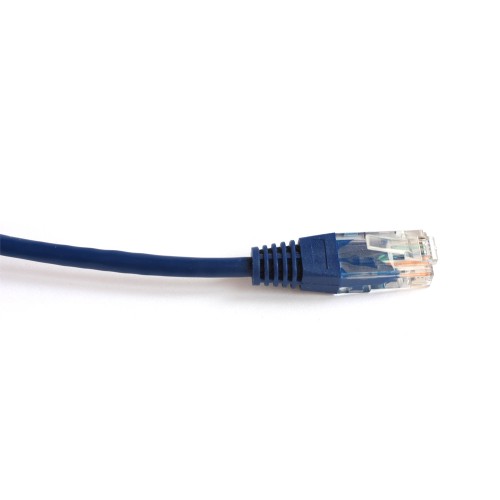 Патч-корд RJ45 TWT UTP кат 5e шнур медный 0.3 м синий TWT-45-45-0.3-BL