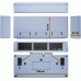 Коробка настенная на 3 модульные вставки, белая LAN-MB-M6-WH