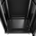 Cabeus Шкаф 19" 42U напольный телекоммуникационный 800x800 черный, разборный, дверь стекло SH-05C-42U80/80-BK