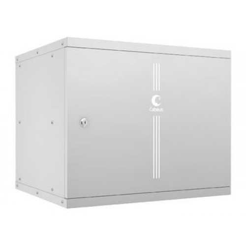 Cabeus WSC-05D-9U55/45m Шкаф телекоммуникационный настенный 19" 9U, серия LIGHT разборный, дверь металл, цвет серый 10177c WSC-05D-9U55/45m