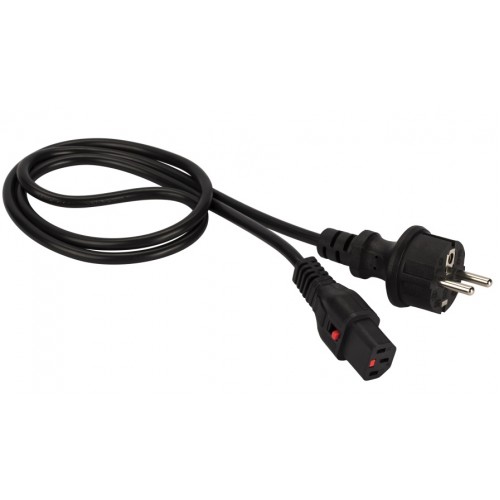 Кабель питания с блокировкой C13-Schuko прямая, 3х0.75, 220В, 10А, черный, 0.5 метра LAN-PP13L/SH-0.5-BK Кабель питания с блокировкой C13-Schuko прямая, 3х0.75, 220В, 10А, черный, 0.5 метра LAN-PP13L/SH-0.5-BK