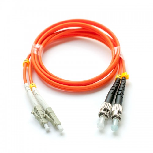 Патч-корд оптический дуплексный LC-ST многомод 50/125 9м MDX-2LC-2ST/9-M5 Патч-корд оптический дуплексный LC-ST многомод 50/125 9м MDX-2LC-2ST/9-M5