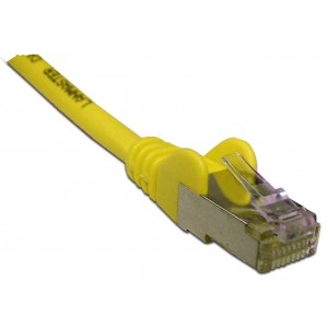 Патч-корд RJ45 кат 6 FTP шнур медный экранированный LANMASTER 0.5 м LSZH желтый