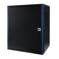 Шкаф 15U Datarex DR-610321 настенный 600х600 металлическая дверь, черный