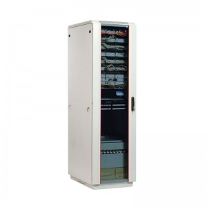 Шкаф 42U ЦМО 19 " телекоммуникационный напольный 600x600 дверь стекло