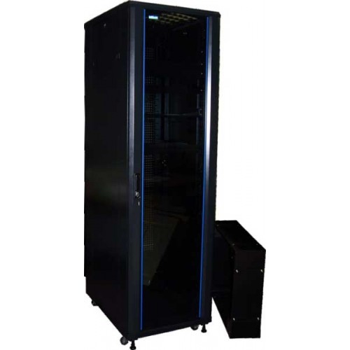 Шкаф TWT 19" телекоммуникационный, Business, 22U 600x1000, без дверей, с боковыми стенками, черный TWT-CBB-22U-6x10-00