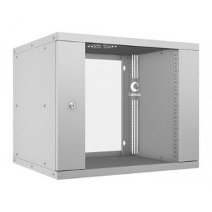 Cabeus WSC-05D-U55/45 Шкаф настенный 9U 19" 550x450 телекоммуникационный дверь стекло, серый 10175c