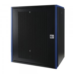 Шкаф 15U Datarex DR-620311 настенный 600х450 перфорированная дверь, черный