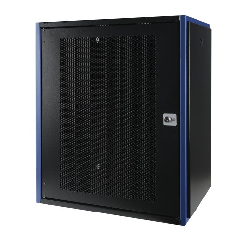 Шкаф 15U Datarex DR-620311 настенный 600х450 перфорированная дверь, черный DR-620311