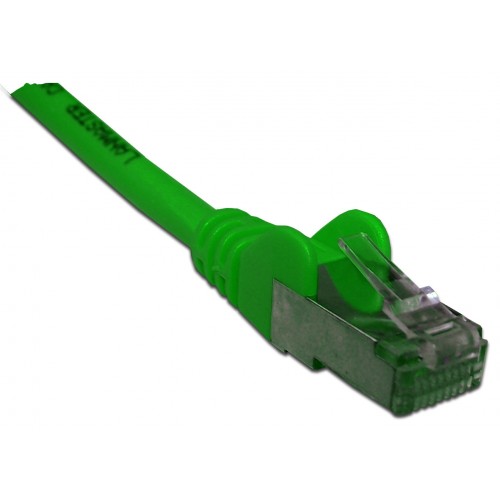 Патч-корд RJ45 кат 6 FTP шнур медный экранированный LANMASTER 5.0 м LSZH зеленый LAN-PC45/S6-5.0-GN