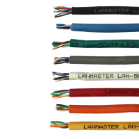 LAN-5EUTP-LSZH-GY  Кабель UTP 4х2х0.50, 4 пары, категория 5E, PVC, витая пара c5e Серый 305м LSZH