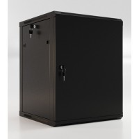 Шкаф напольный 19" 6U, 367x600х450мм, металлическая передняя дверь с замком, две боковые панели