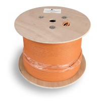 SFTP-4P-Cat.6a-SOLID-IN-LSZH Кабель витая пара, cat6a 10GBE S/FTP, 4 пары 23 AWG solid 305м