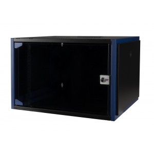 Шкаф 7U Datarex DR-600021 настенный 600х600 дверь стекло, черный