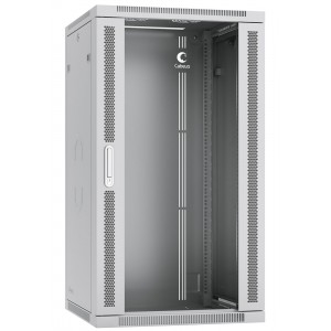 Cabeus SH-05F-22U60/45 Шкаф настенный 22U 19" 600x450 mm телекоммуникационный дверь стекло, серый