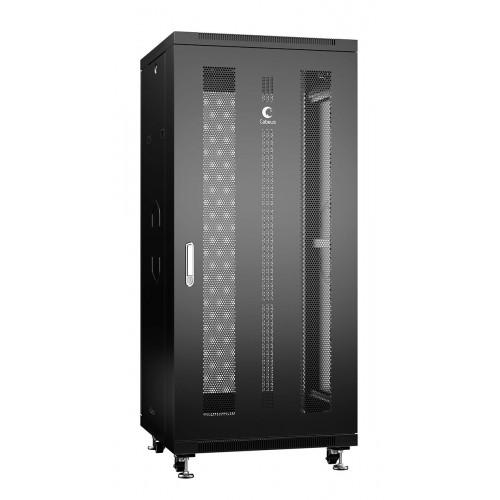 Cabeus ND-05C-32U60/60-BK Шкаф 32U телекоммуникационный 19" напольный 600x600 перфорированные двери, цвет черный ND-05C-32U60/60-BK 8551c