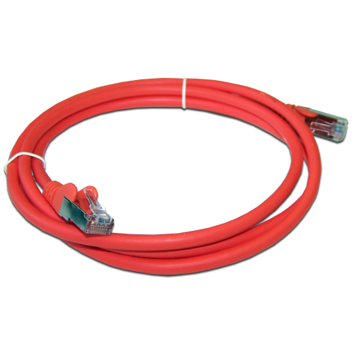 Патч-корд RJ45 кат 5e FTP шнур медный экранированный LANMASTER 7.0 м LSZH красный LAN-PC45/S5E-7.0-RD