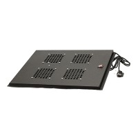 Вентиляторный блок потолочный 4 элемента для напольных шкафов MDX  глубиной 1000мм, черный