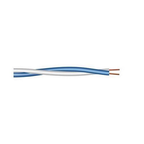 1-парный кроссировочный кабель, 24 AWG, бухта 500 метров, бело-синий TWT-CRS1PAIR-BL