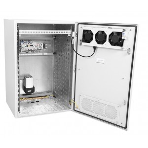 Шкаф уличный всепогодный 19" настенный укомплектованный 12U (Ш600хГ300), комплектация T1-IP54 